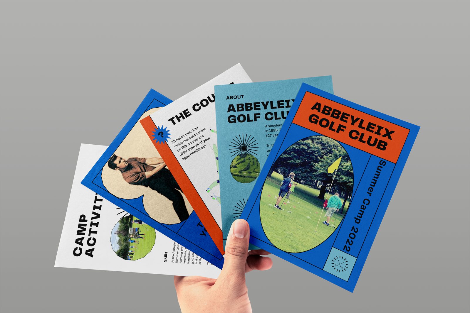 Abbeyleix Golf Club summer camp flyer set