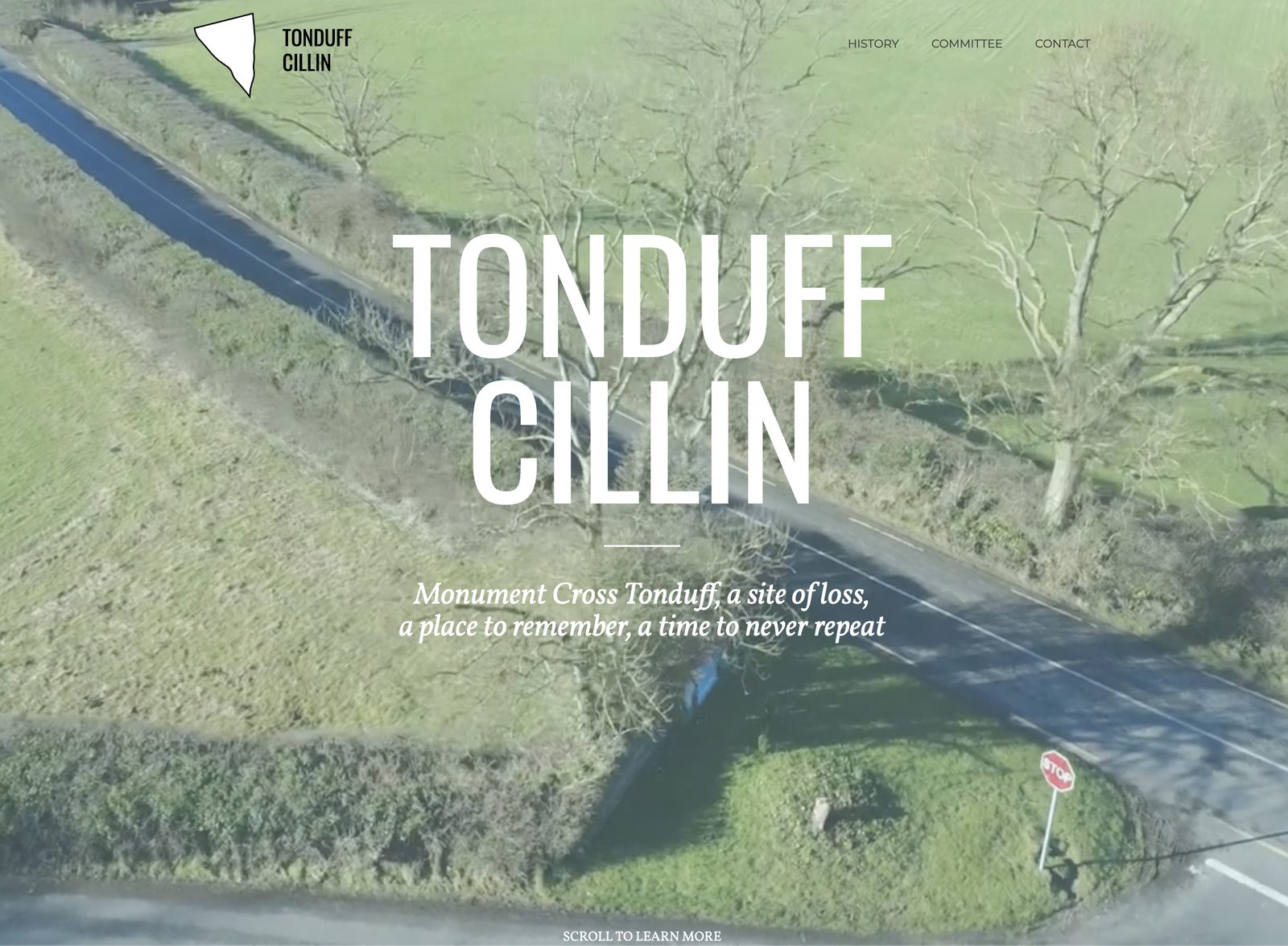 Tonduff Cillín website homepage